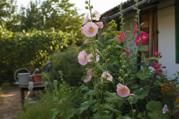 Nalba de grădină (Alcea rosea) – ghid practic de plantare și îngrijire