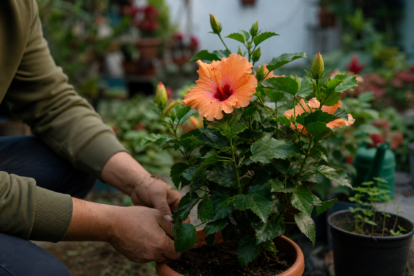 Trandafirul japonez (Hibiscus rosa-sinensis) – de la plantare la întreținerea de zi cu zi