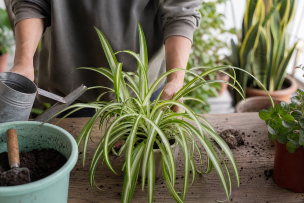 Panglicuța (Chlorophytum comosum) – plantare, udare și întreținere