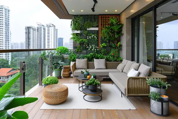 Balcon orientat spre nord: idei pentru un decor mai luminos